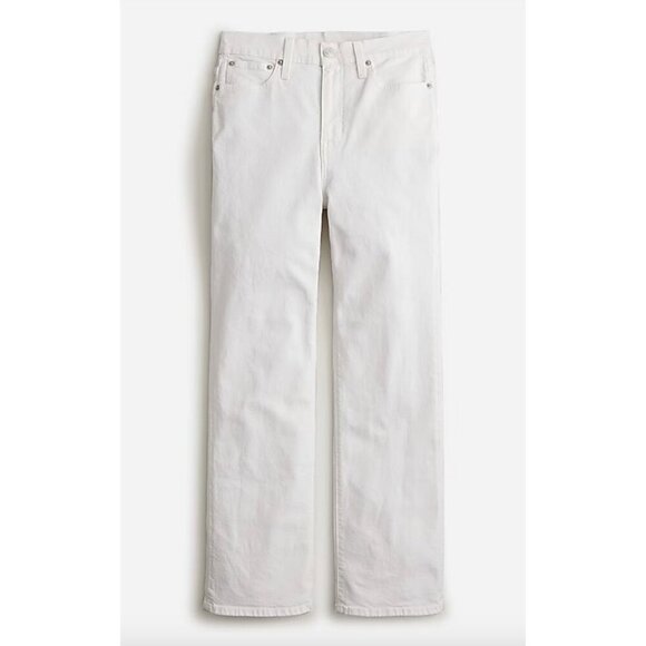 J.Crew $148 Slim Demi-Boot Jean White Wash Size 26 BP476 - Picture 1 of 7